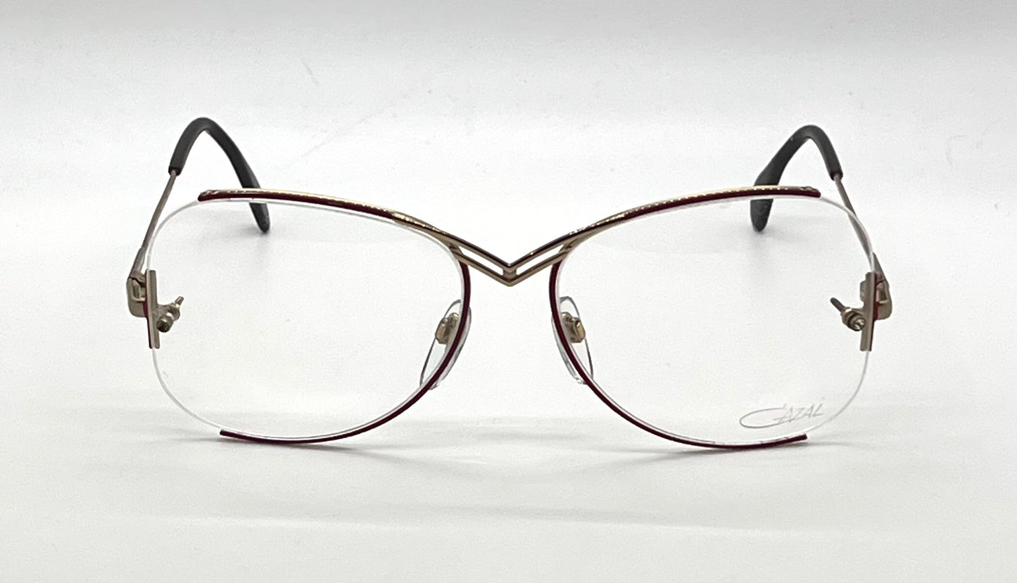 CAZAL 221 COL 309 NOS Vintage Rimless Optical-Unworn-West Germany 59-17