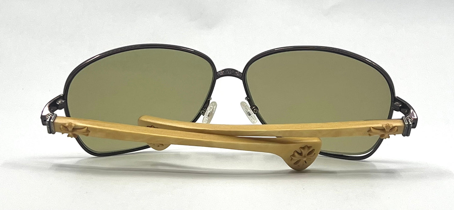 Chrome Hearts TWINKIE BC-WTWD Wood Sunglasses-New Custom Trivex Polarized Lens