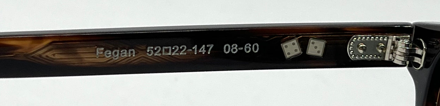 Entourage of 7 Fegan Sunglasses w|New Grey|Green Custom Gradient Lenses-New|Unworn-Full Kit-handmade in Japan