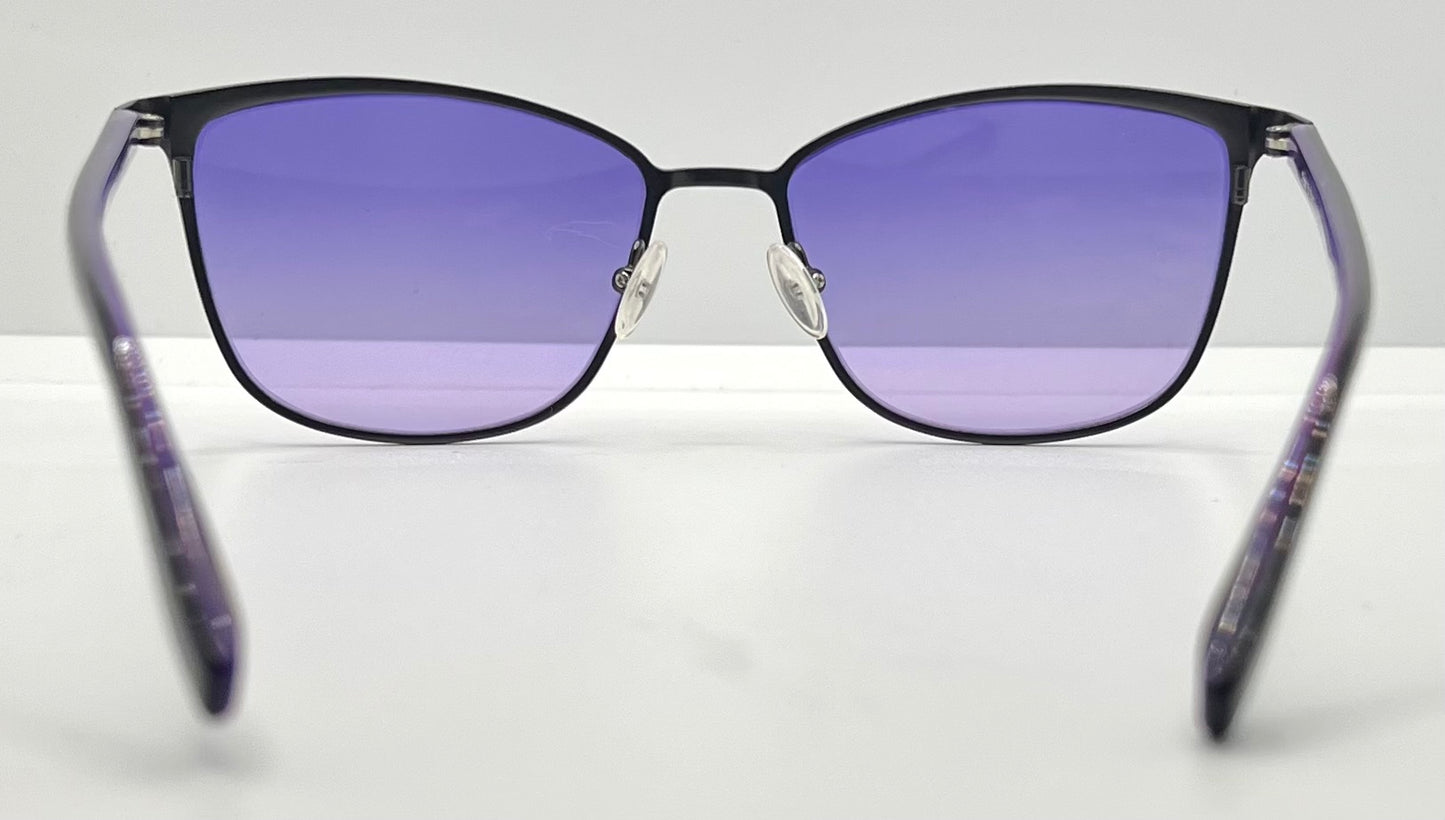 Kung Fu Eyes Sophia 159 Purple Titanium Sunglasses w|New, Custom Gradient Lenses
