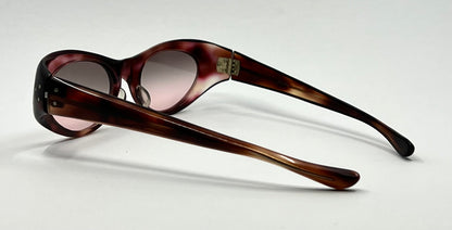 French Artisan A640 Vintage Sunglasses-Burgundy Acetate-New Gradient Custom Lenses