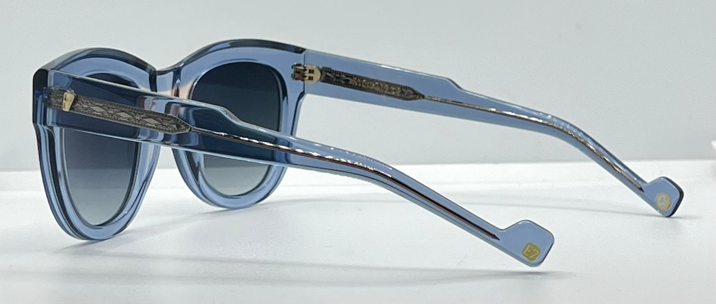 Entourage of 7 Sycamore-Ice Blue 51-24-142 Grey Gradient Sunglasses-New|Unworn