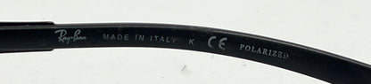 Ray-Ban RB4122 601 Black Polarized Sunglasses-Made in Italy-Vintage Deadstock