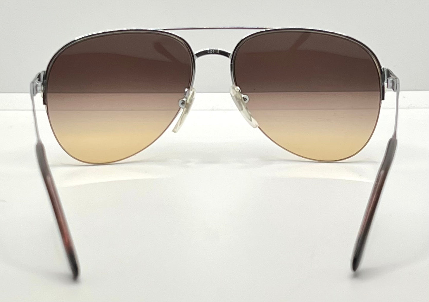 Marchon Marcolin 908|H2 Half-Rim Sunglasses w|New Custom Tobacco Gradient Tinted Lenses