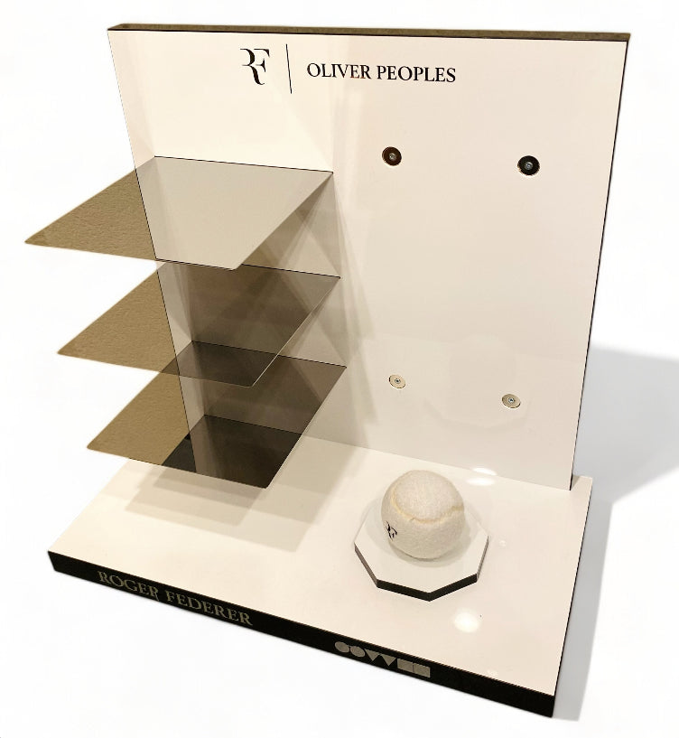 Roger Federer x Oliver Peoples Countertop Retail Display – New in Box