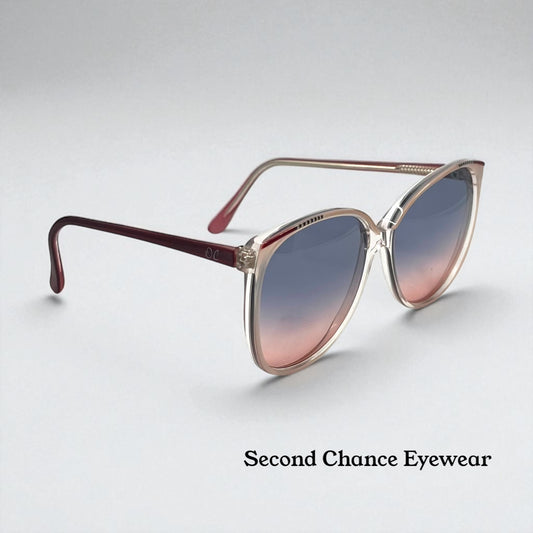 Oleg Cassin 780 Vintage Sunglasses w|New Blue|Rose Gradient Custom Tinted Lenses-Unworn-140mm