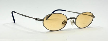 EN.JOY E1715 B135 Vintage Oval Sunglasses w/New Amber Tinted Custom Lenses