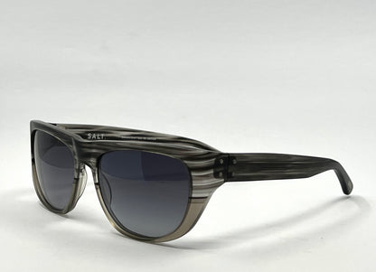 Salt. Polarized Sunglasses- Striated Grey Acetate-Japan-Unworn|Deadstock