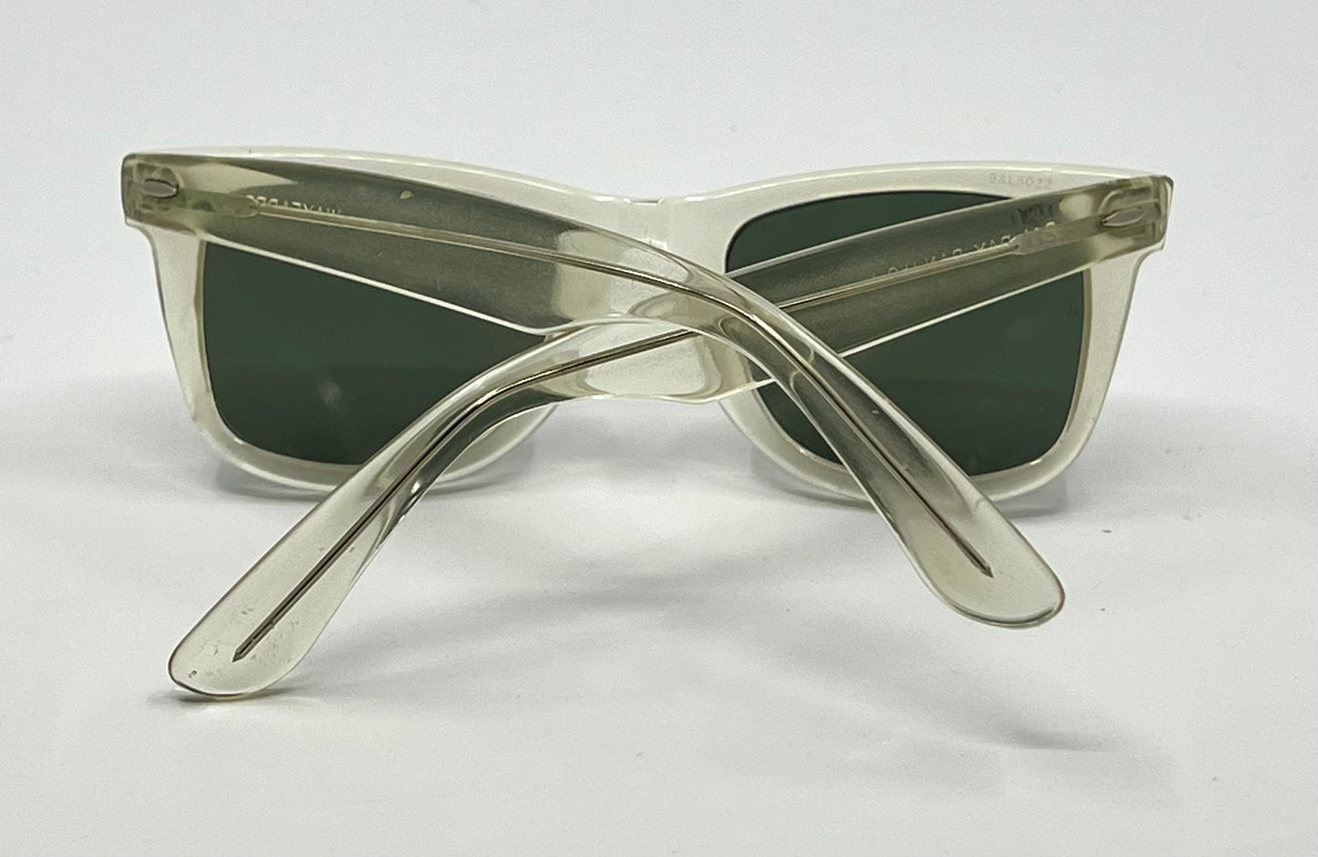 B&L Ray-Ban VINTAGE Wayfarer 5022 Crystal Clear Sunglasses USA w/ Original Lenses