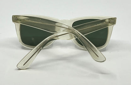 B&L Ray-Ban VINTAGE Wayfarer 5022 Crystal Clear Sunglasses USA w/ Original Lenses