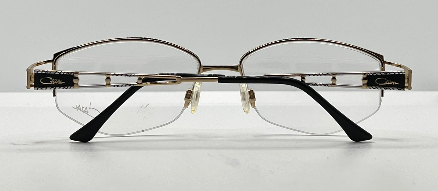 Cazal Mod 453 Col 190-Vintage Eyeglass Frame-Gold|Black-53Mm-Germany-Deadstock|Unworn