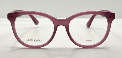 Jimmy Choo Jc205 Qho Pink Glitter Eyeglasses-New-Unworn-Italy-47Mm