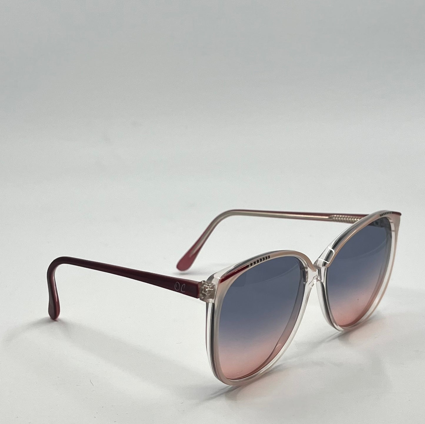Oleg Cassin 780 Vintage Sunglasses w|New Blue|Rose Gradient Custom Tinted Lenses-Unworn-140mm