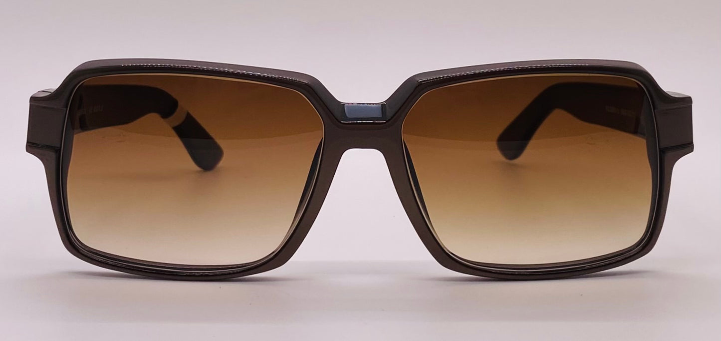 Vintage Nos Kangol Kl500-3 Sunglasses With Brand New, Custom Berko’S Designs Gradient Brown Lenses - 56Mm