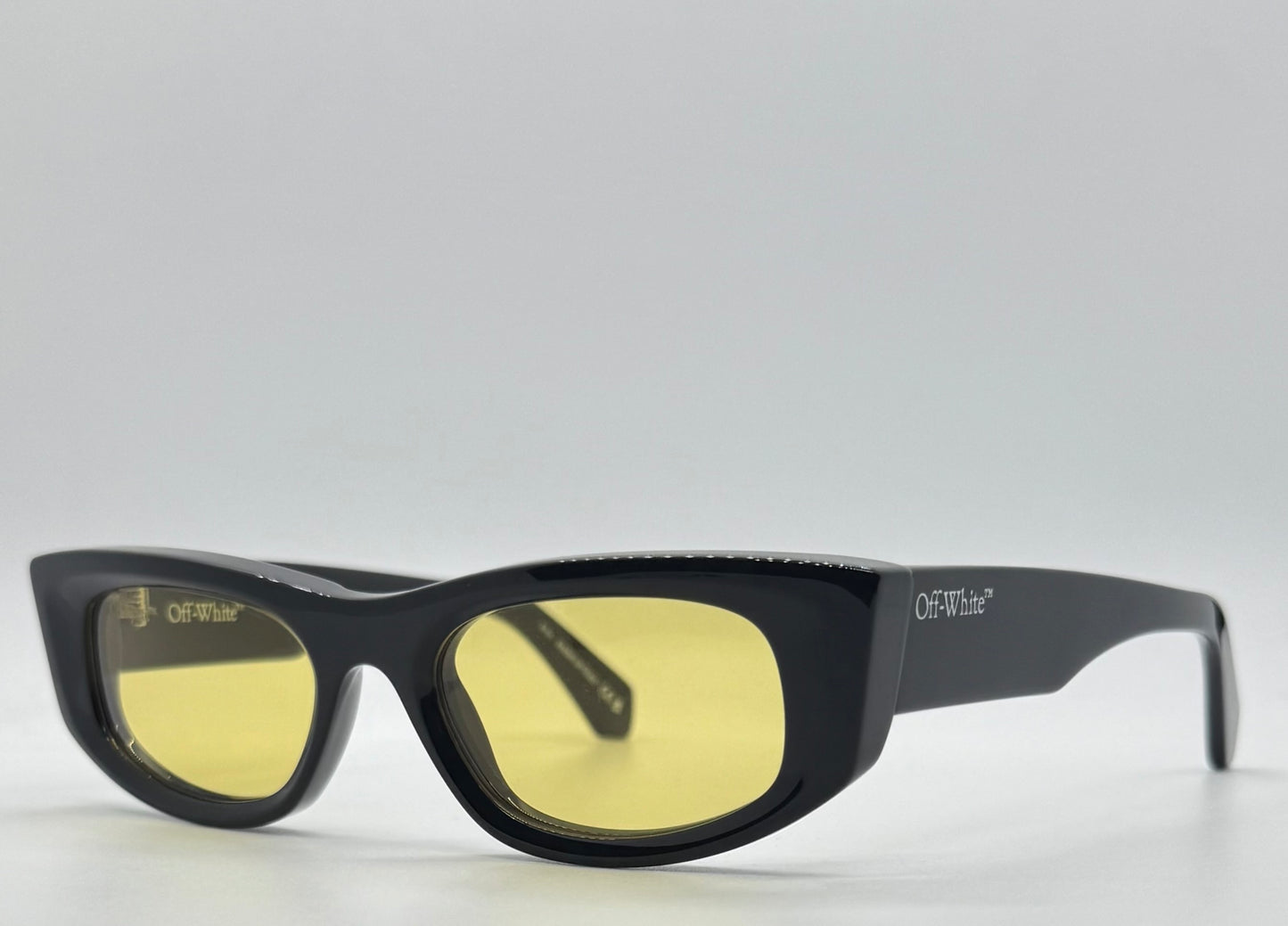 Off-White™ Oeri090 1018 Sunglasses Black|Yellow Rare-New|Unworn-Full Kit Italy-51Mm