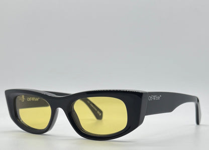 Off-White™ Oeri090 1018 Sunglasses Black|Yellow Rare-New|Unworn-Full Kit Italy-51Mm