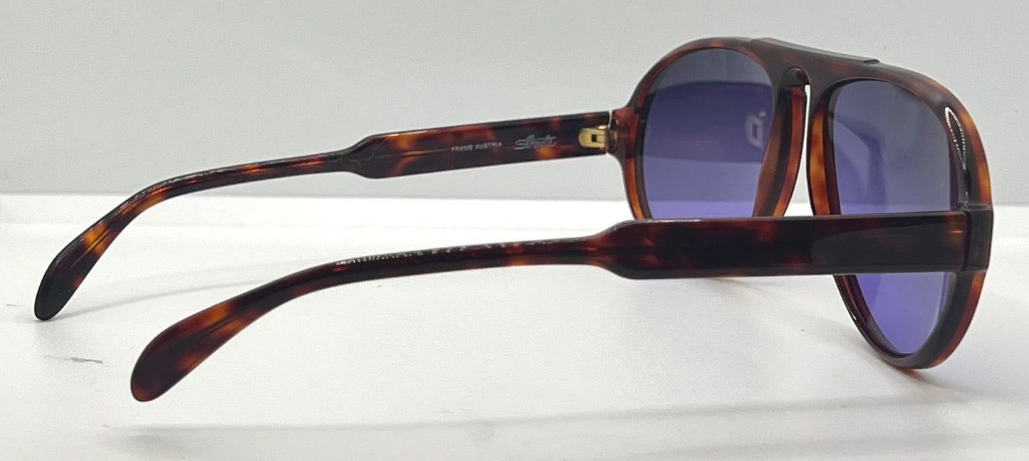 Silhouette M2095 Vintage Aviator Sunglasses w|New Violet Custom Lenses