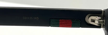 Gucci Web Ribbon Oversized Aviator Sunglasses – Deadstock – Full Kit – Made In Italy