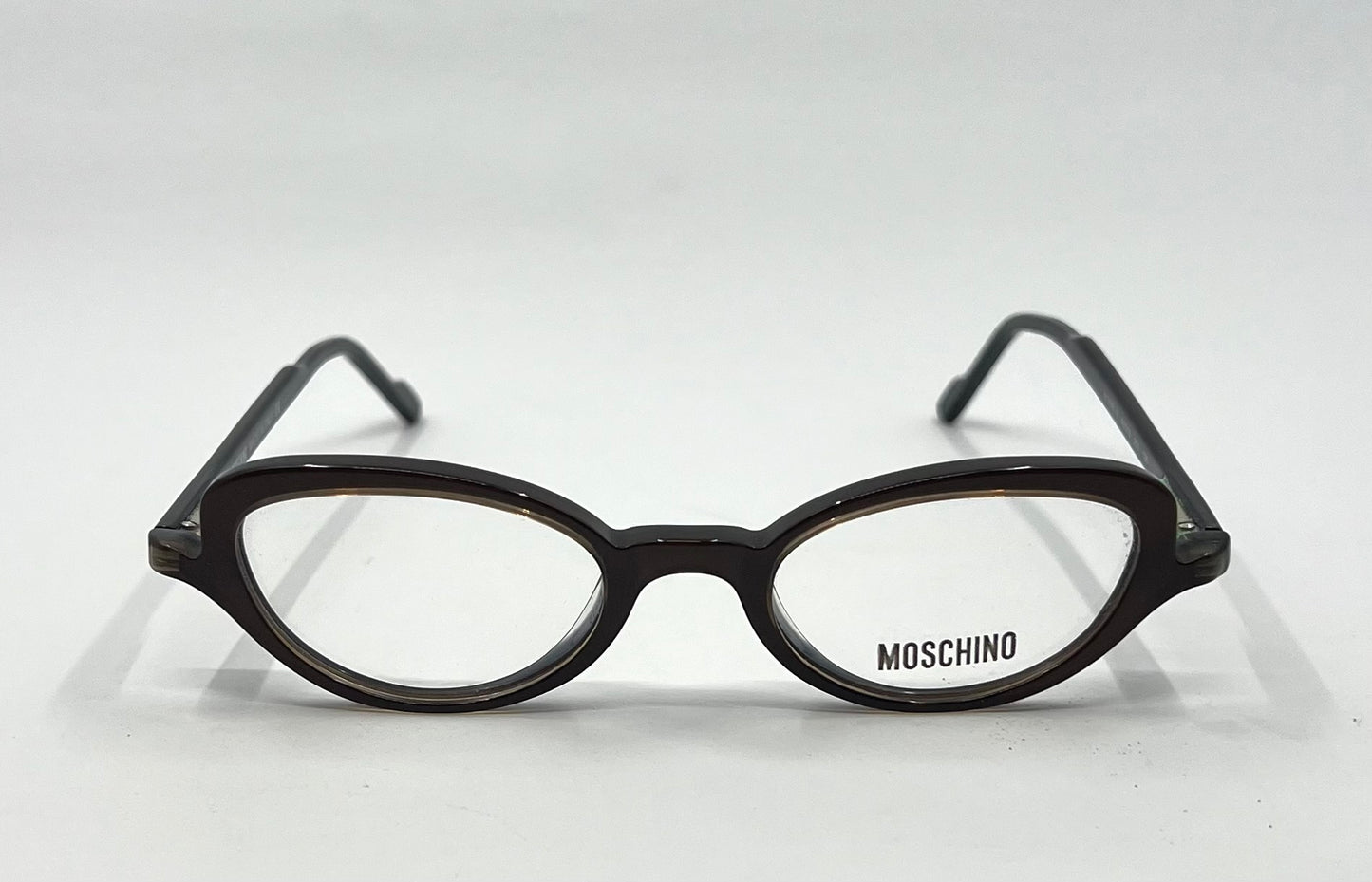 Moschino M3581-V 251 Brown Eyeglasses Y2K Vintage-Unworn-Italy 45mm