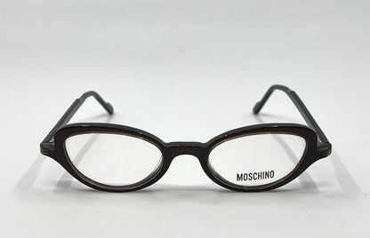 Moschino M3581-V 251 Brown Eyeglasses Y2K Vintage-Unworn-Italy 45mm