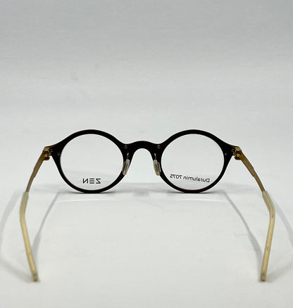 Zen Barcelona Einstein Z457 C.04 44-25 Round Optical Glasses Duralumin 7075 Nib