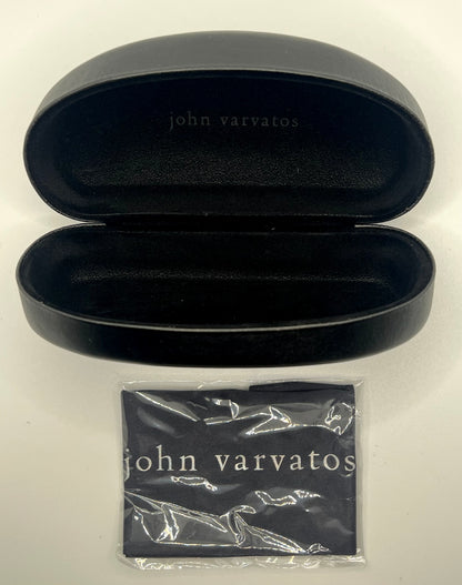 John Varvatos Classic Aviator Sunglasses-Tortoise Horn Acetate-Mirrored Gold Lenses-New|Unworn