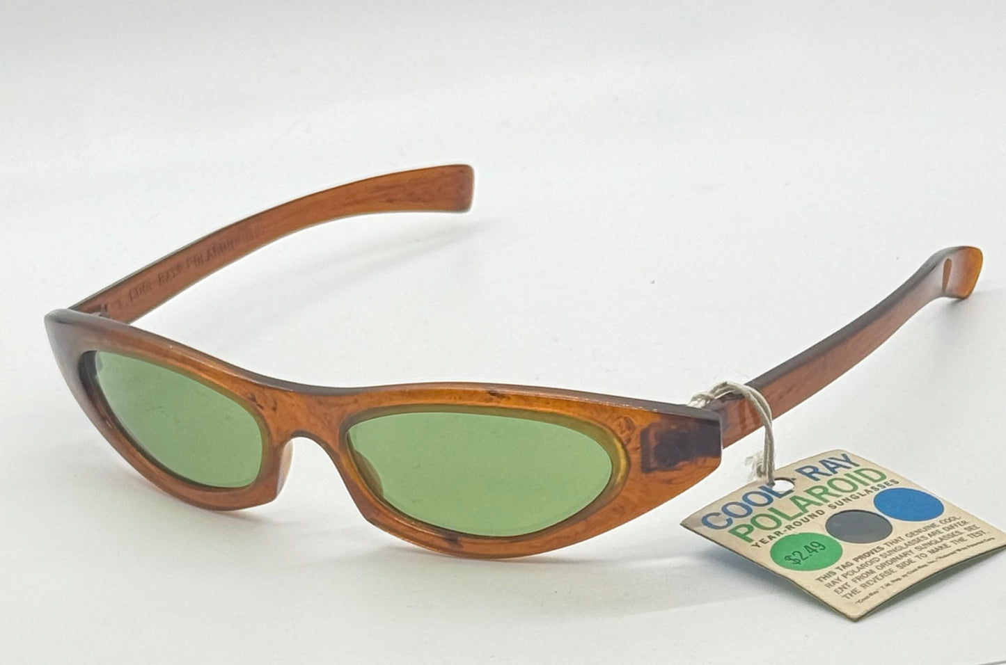 Peekini Cool-Ray Polaroid 112 Sunglasses + Original Swing Tag-Vintage|Nos