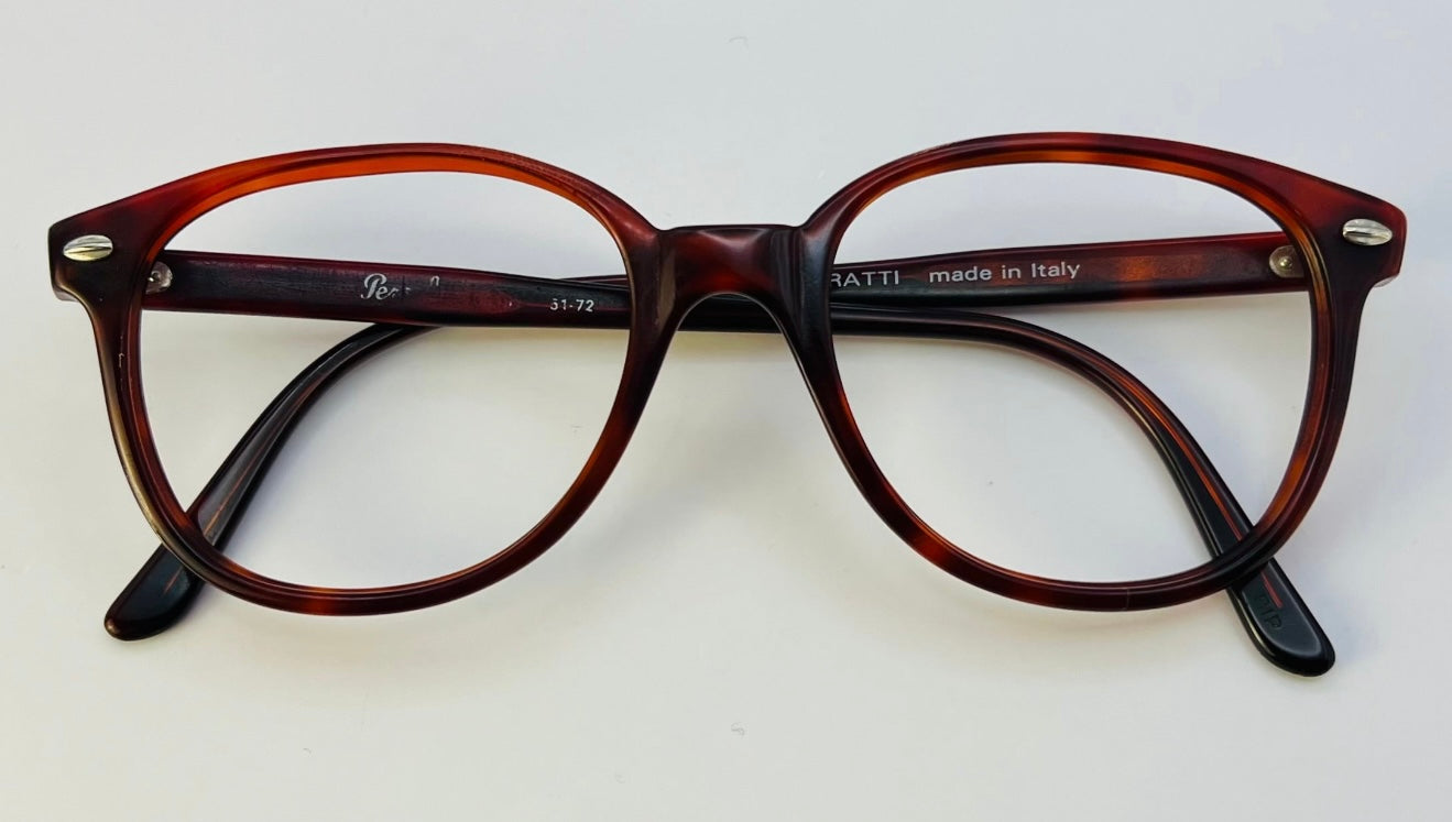 The 1980S Persol Ratti P 51|72 Vintage Sunglasses W|New Crimson Gradient Tinted Custom Lenses