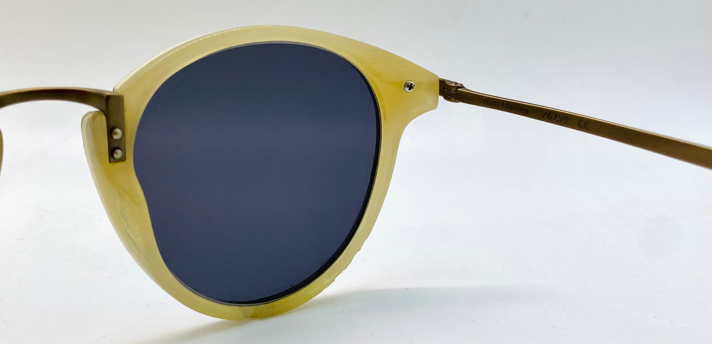 Tom Davies Bespoke Sunglasses - Model 76259 – Silver 925 & Natural Buffalo Horn Collection - Custom Luxury Frames