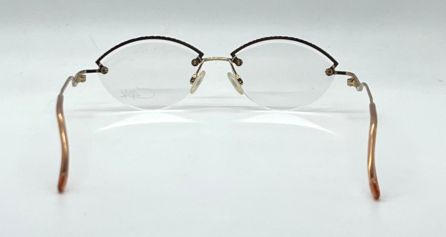 CAZAL 702 Col. 740 NOS/Unworn-Semi Rimless VINTAGE Eyeglasses-Germany