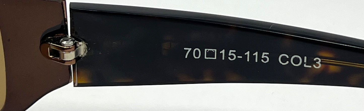 SCOTT by Ooh-la-la de Paris Y2K Shield Sunglasses 70-15-115 COL3 Deadstock