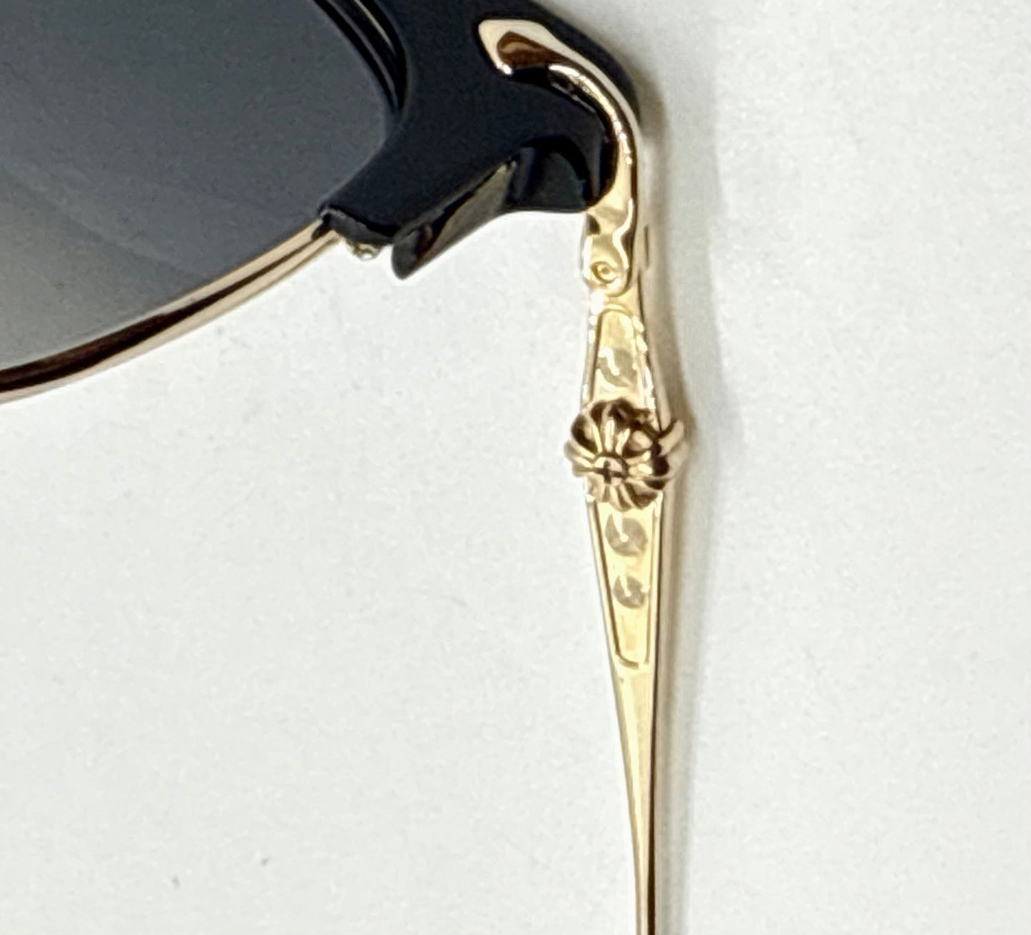 Chrome Hearts SLUNTRADICTION - Gold Sunglasses Zeiss Lenses Japan Authentic