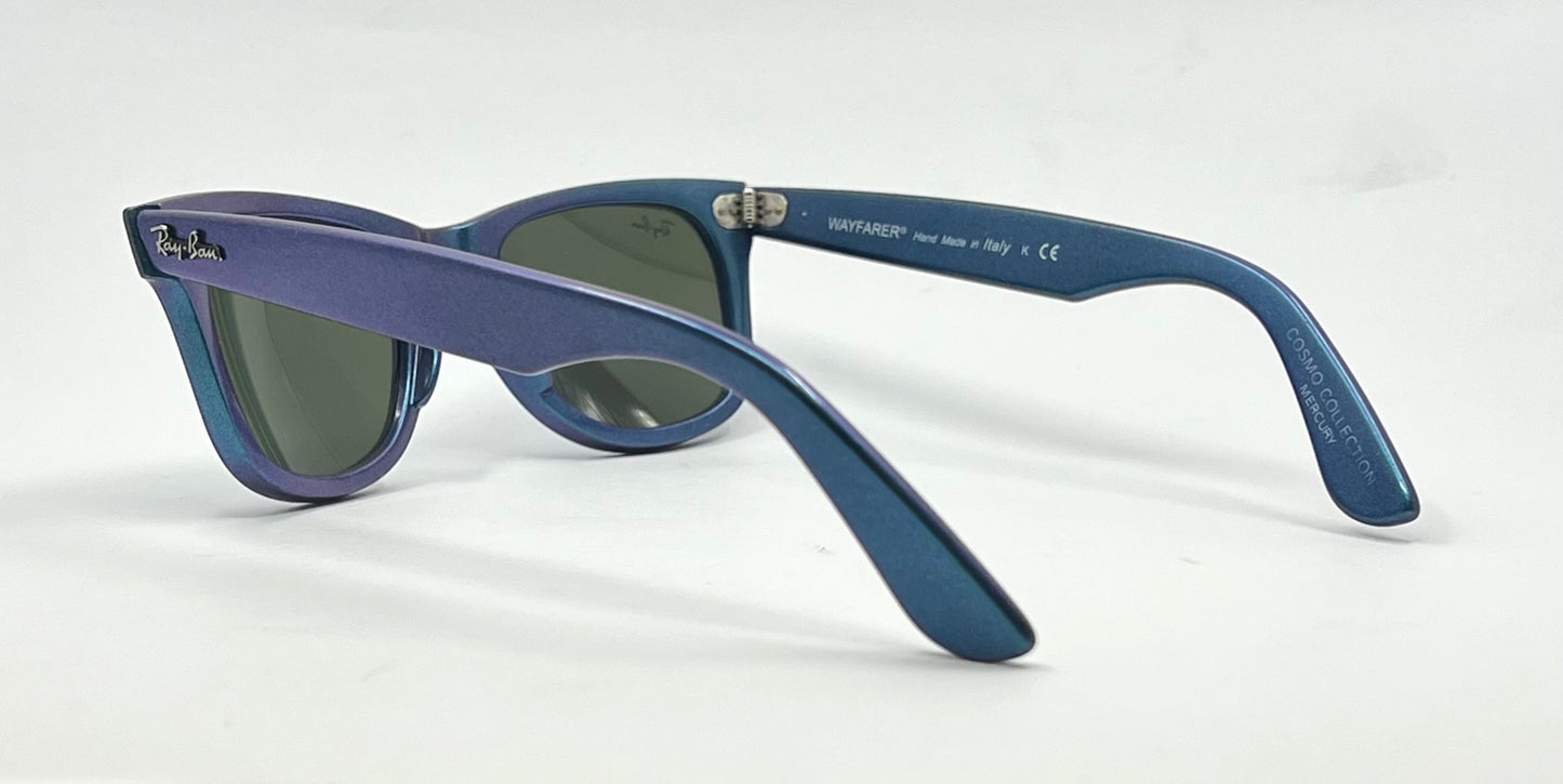 Ray-Ban RB2140 Wayfarer Cosmo Collection Mercury Blue Iridescent 50-22