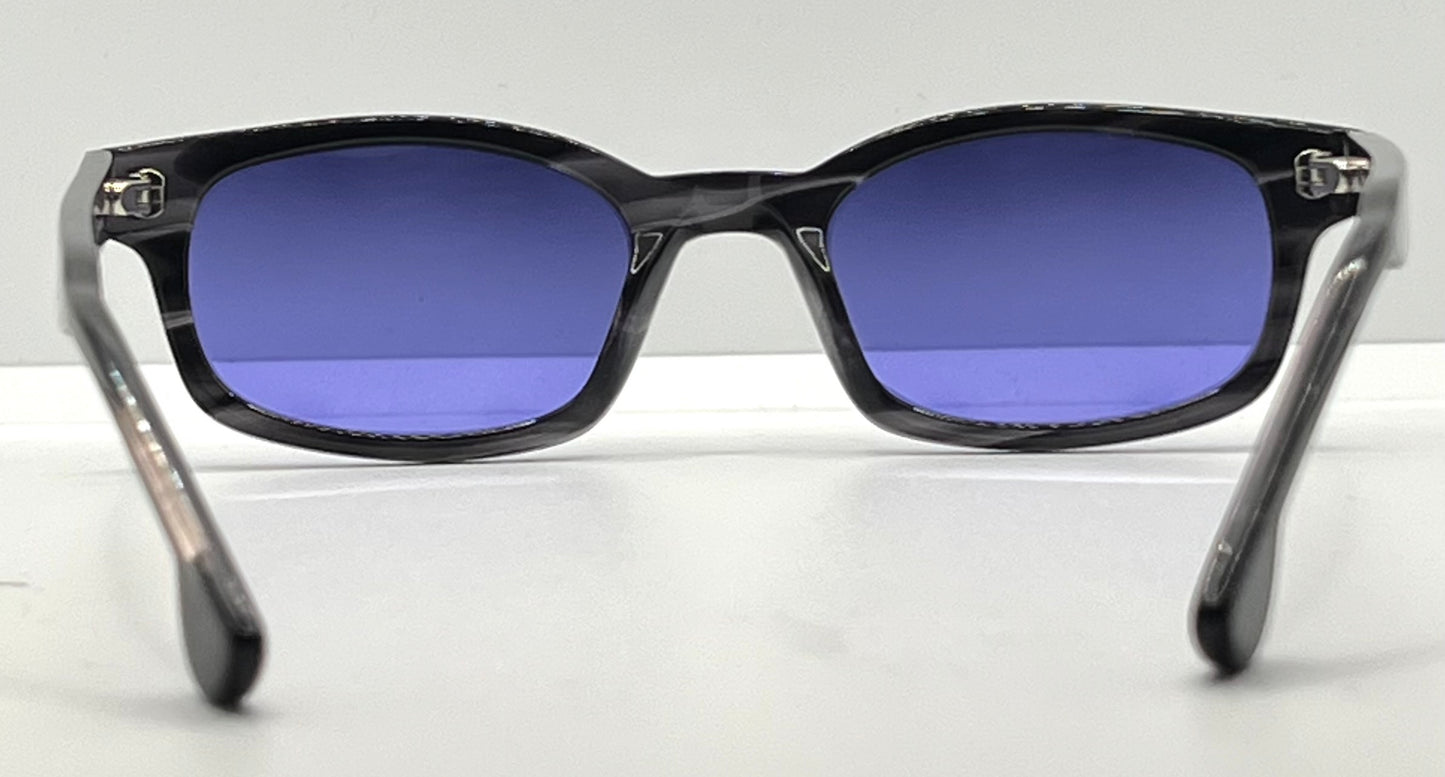 Fiction By L.A. Eyeworks Tom 033 Sunglasses-W| New, Solid Midnight Violet Custom Lenses