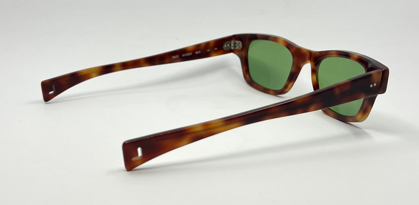 Jean Lempereur 3022 Vintage Sunglasses w/New Solid Green Custom Lenses- France-51mm