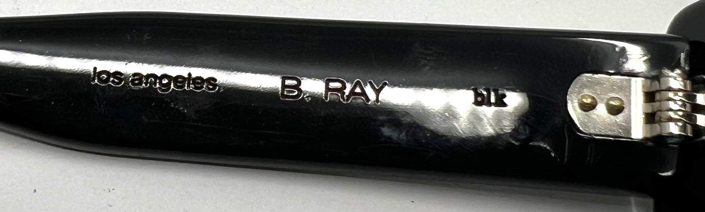 BENJAMIN “B. Ray” Black Polarized Sunglasses-Unworn-Japan-Collector