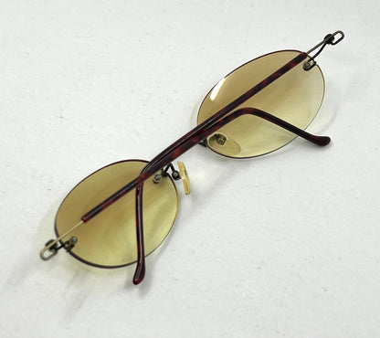 SPEKTEK S42- Y2K Rimless Oval Sunglasses-Unworn Original Gradient Lenses