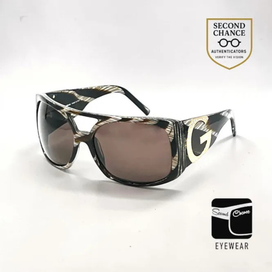 D&G DG 4018-B Y2K Vintage Oversized Sunglasses-Crystal Logo-Frames-UNWORN