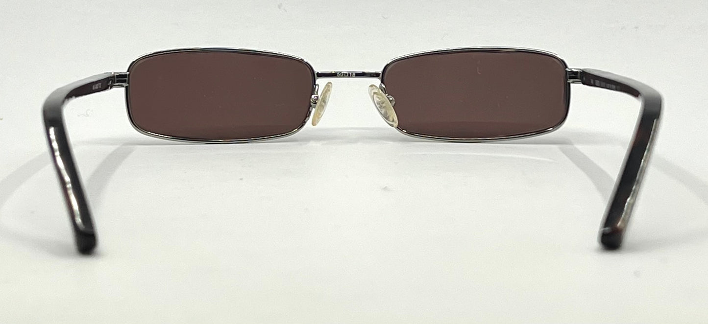 Giorgio Armani GA272-Y2K Vintage Sunglasses-New Solid Brown Custom Lenses