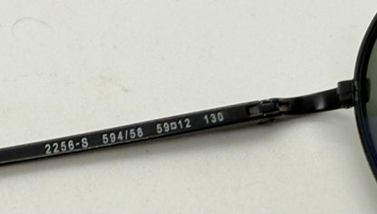 Persol 2256-S 594|58 Vintage Black Aviators W| Polarized Lenses-Deadstock