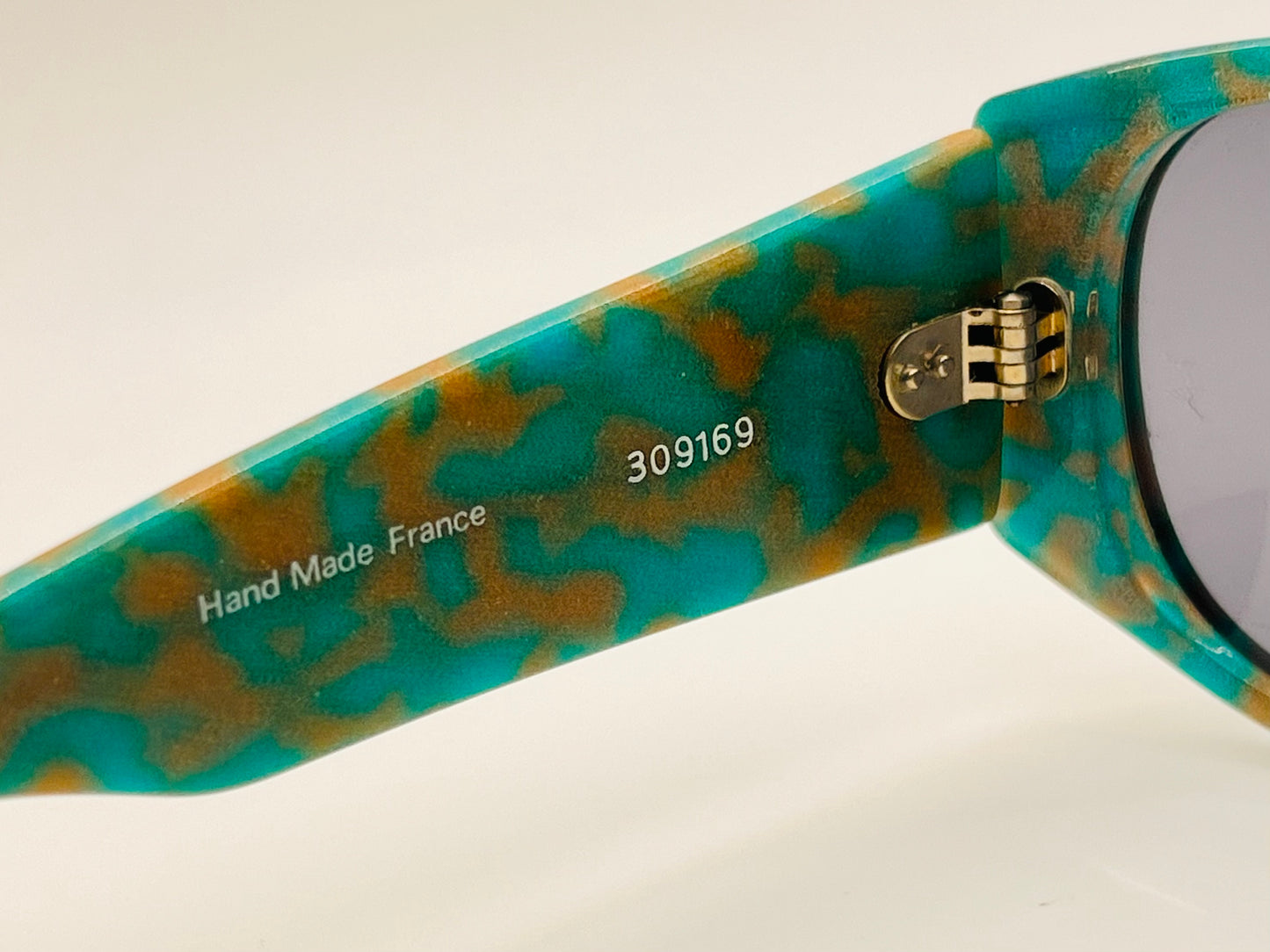 Vintage Alain Mikli Paris 3091 “Jul” Turquoise Marbled Sunglasses - Nos - Hand Made In France