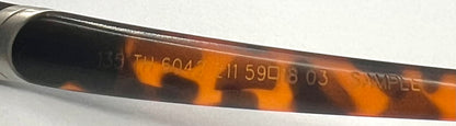 TAG Heuer TH 6042 211 Tortoise Sunglasses 59-18-135 Made in France SAMPLE