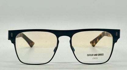 Cutler And Gross Cgop1366-03-Matte Black|Tortoise-56Mm-Handmade In Italy-Full Kit