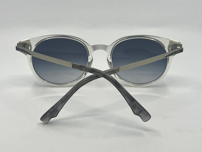 Coco and Breezy CB Inspire 103 Clear Round Sunglasses Grey Gradient Lenses 53-17