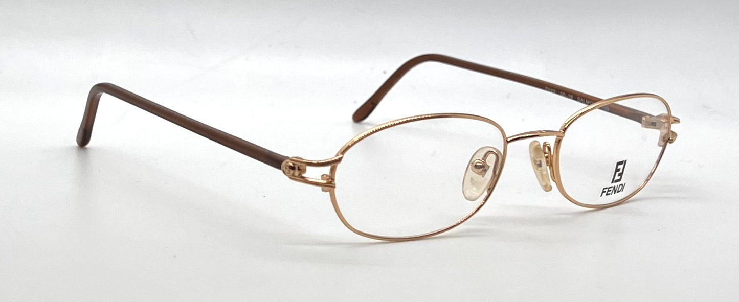 Fendi F522 Salmon Unworn/NOS Oval Eyeglasses-Made Italy 50mm