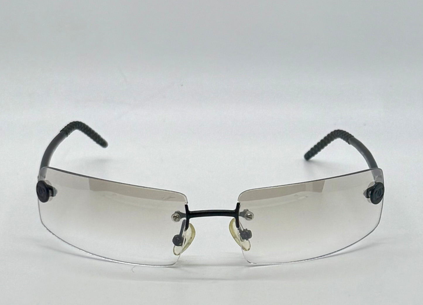 Chanel 4047 C.170/8G Y2K Vintage Sunglasses-Unworn All Original-Rimless-62mm