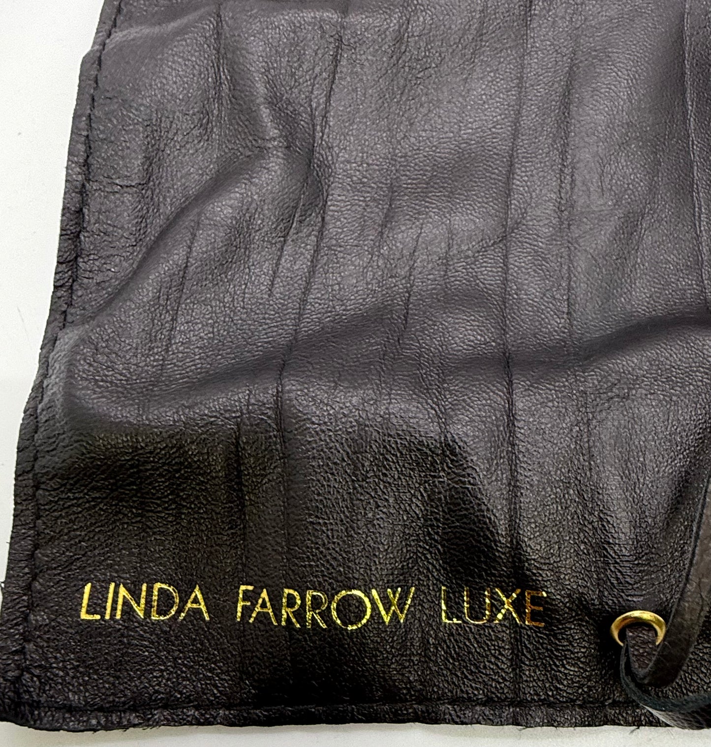 Linda Farrow Luxe Lfl|1|6 Grey Gold Oversized Sunglasses Japan Deadstock Kit