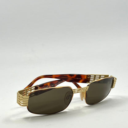 Free Land Visibilia Fl 613 023 Gold Lattice Italy Sunglasses Vintage|Deadstock Unworn