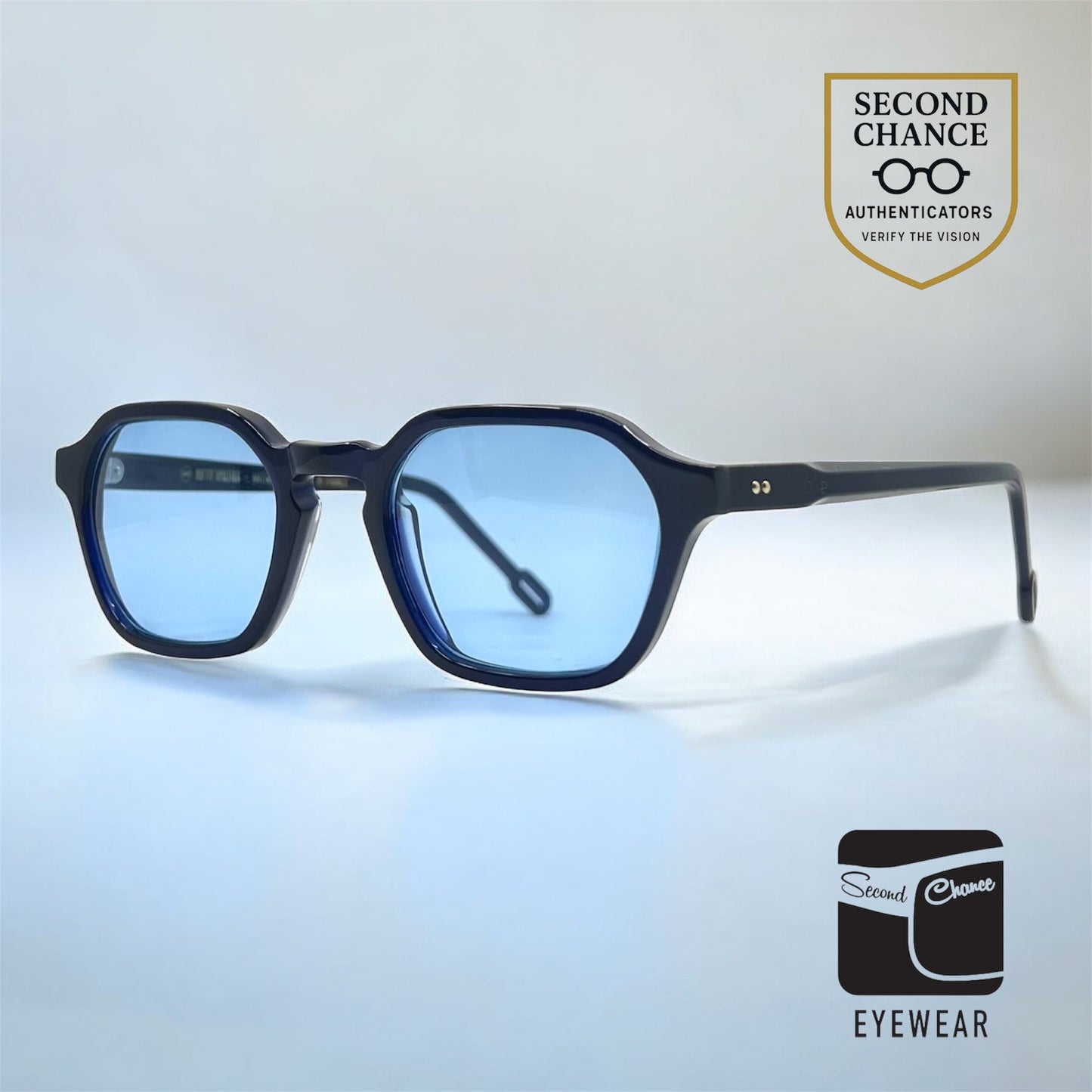 Odette Lunettes Jarret II A031 Sunglasses w/New Sky Blue Custom Tinted Lenses