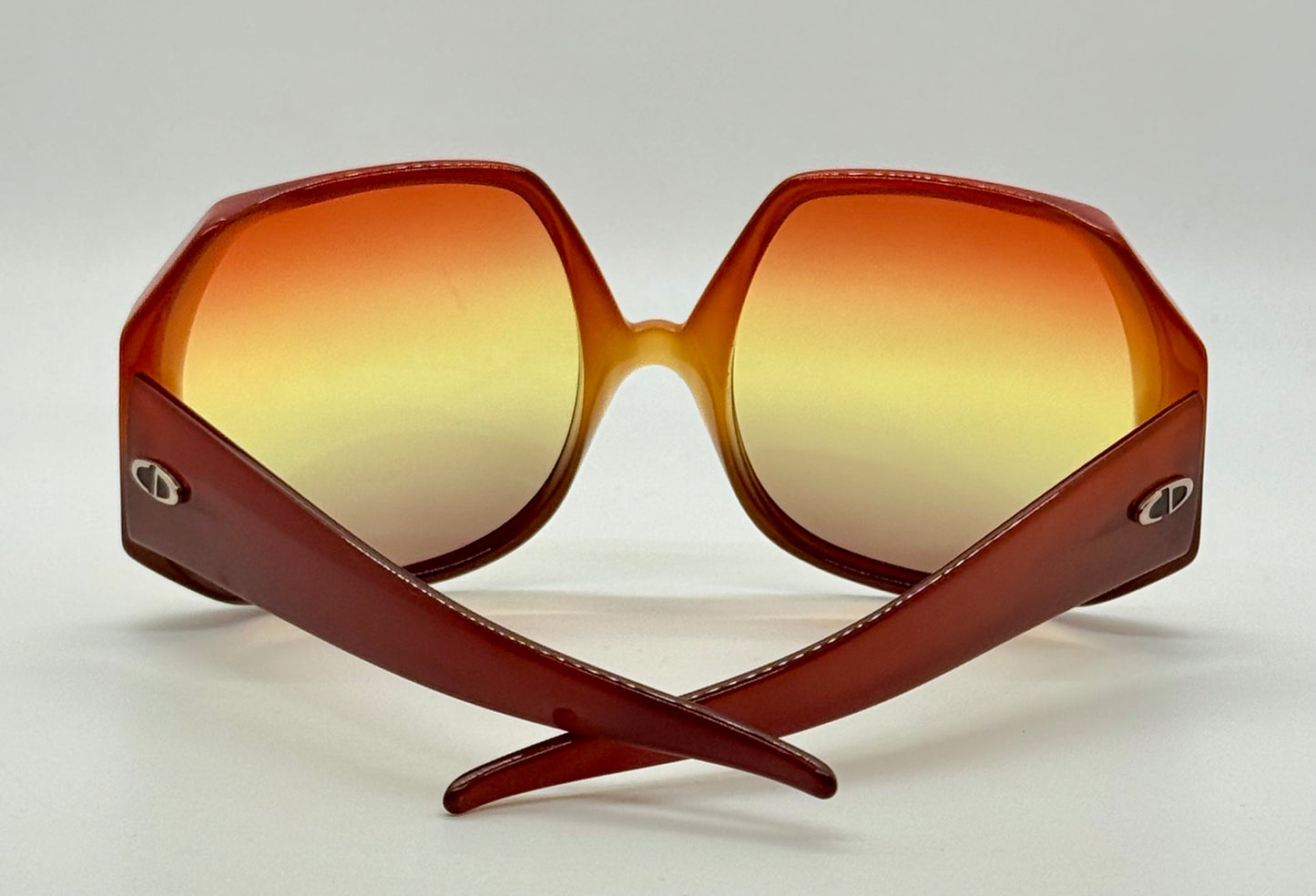 Christian Dior DO4 1970s Oversized Sunglasses w/New Tri-Gradient Tinted Lenses